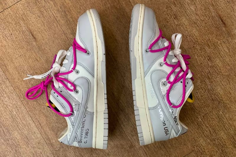 off white nike virgil abloh 50 dunk low sneakers collaboration footwear kicks shoes sneakerhead