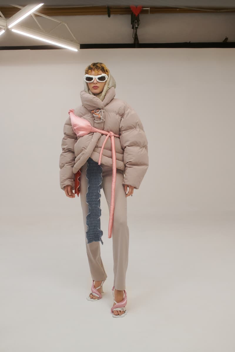 ottolinger fall winter 2021 fw21 collection paris fashion week pfw puffer jacket outerwear sunglasses