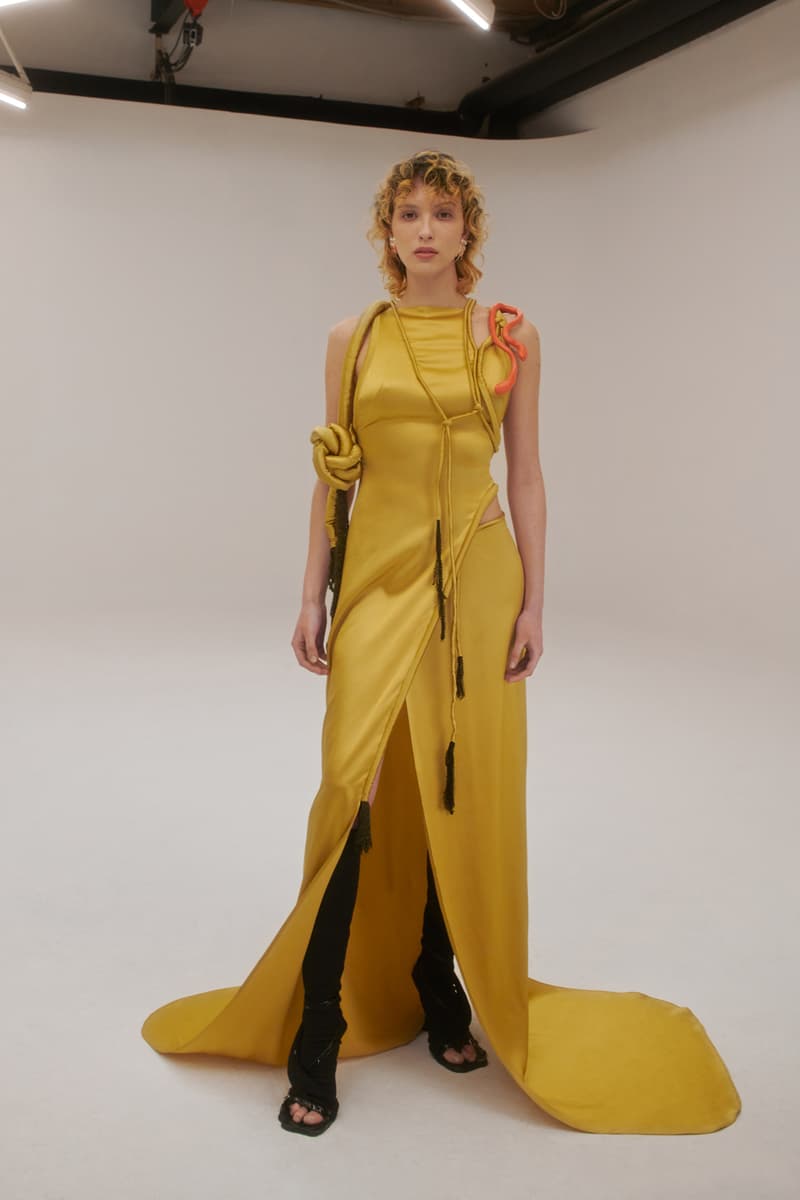 ottolinger fall winter 2021 fw21 collection paris fashion week pfw wrap dress