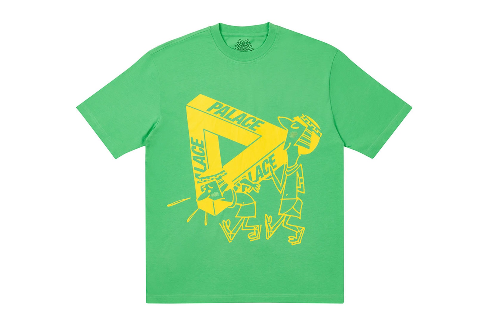 palace spring drop 4 collection graphic tshirt illustrations green yellow