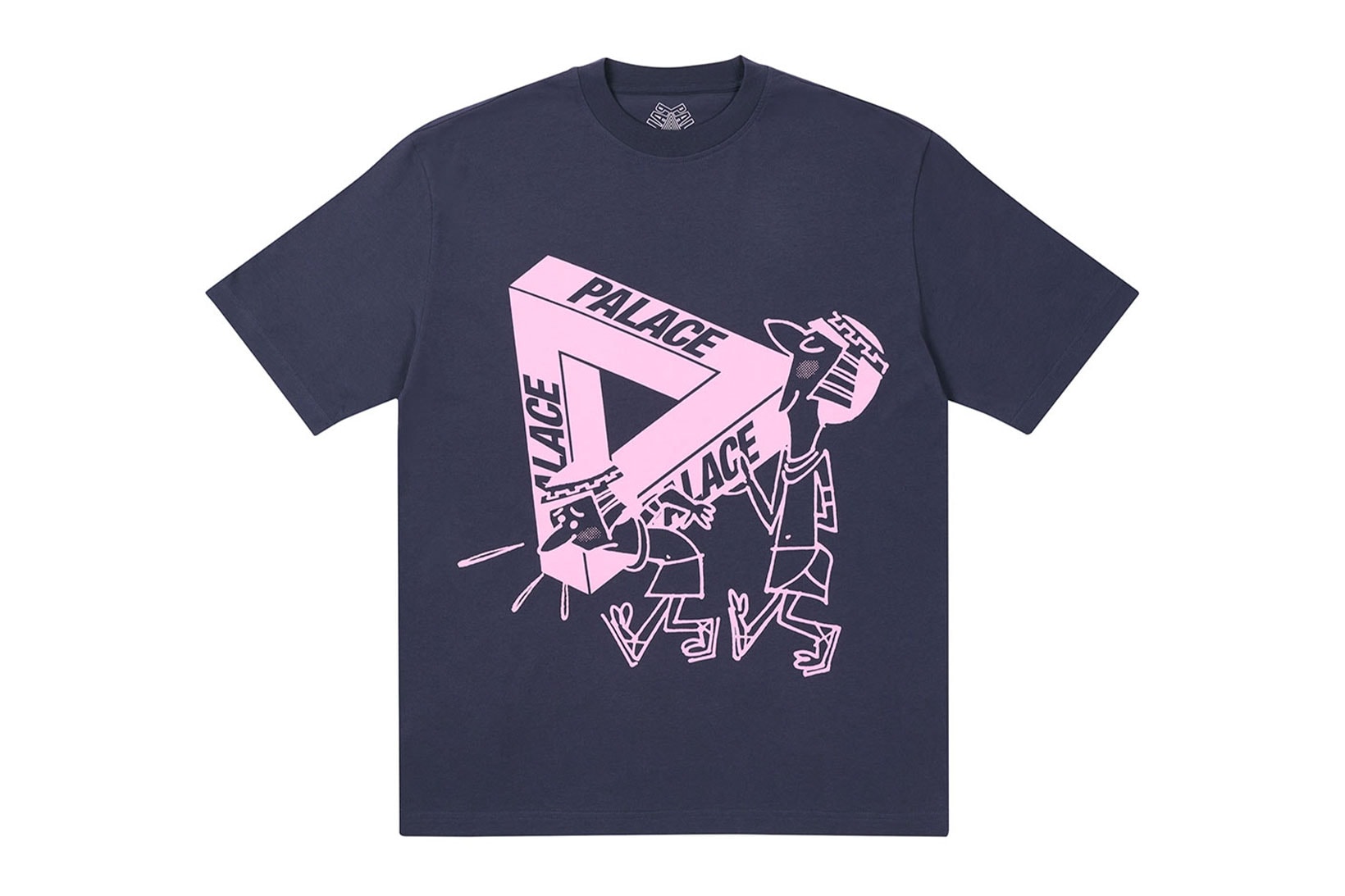 palace spring drop 4 collection graphic tshirt illustrations pink navy