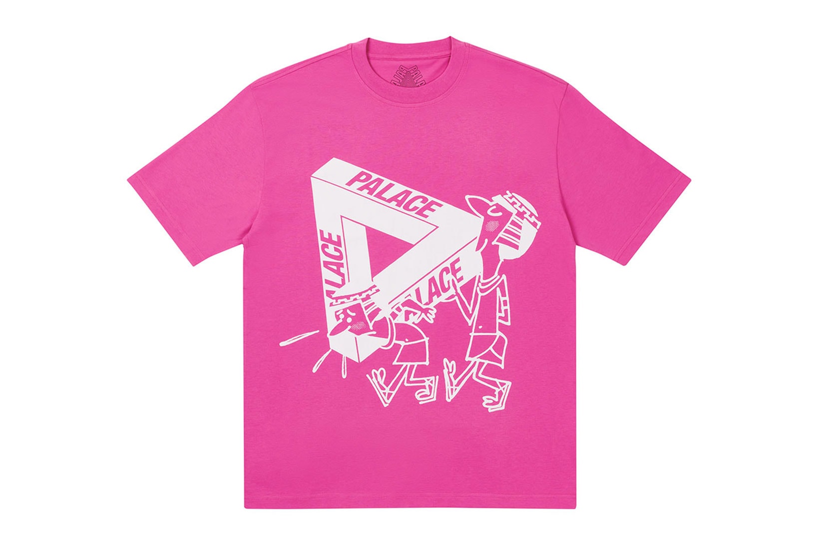 palace spring drop 4 collection graphic tshirt illustrations white pink