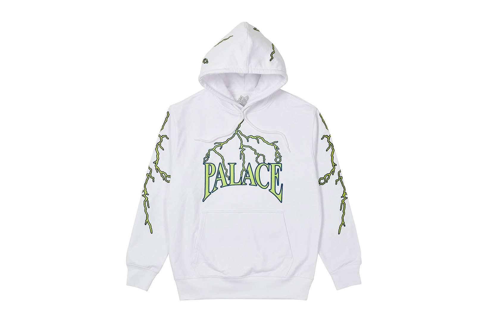 palace spring drop 4 collection hoodie lightning gray