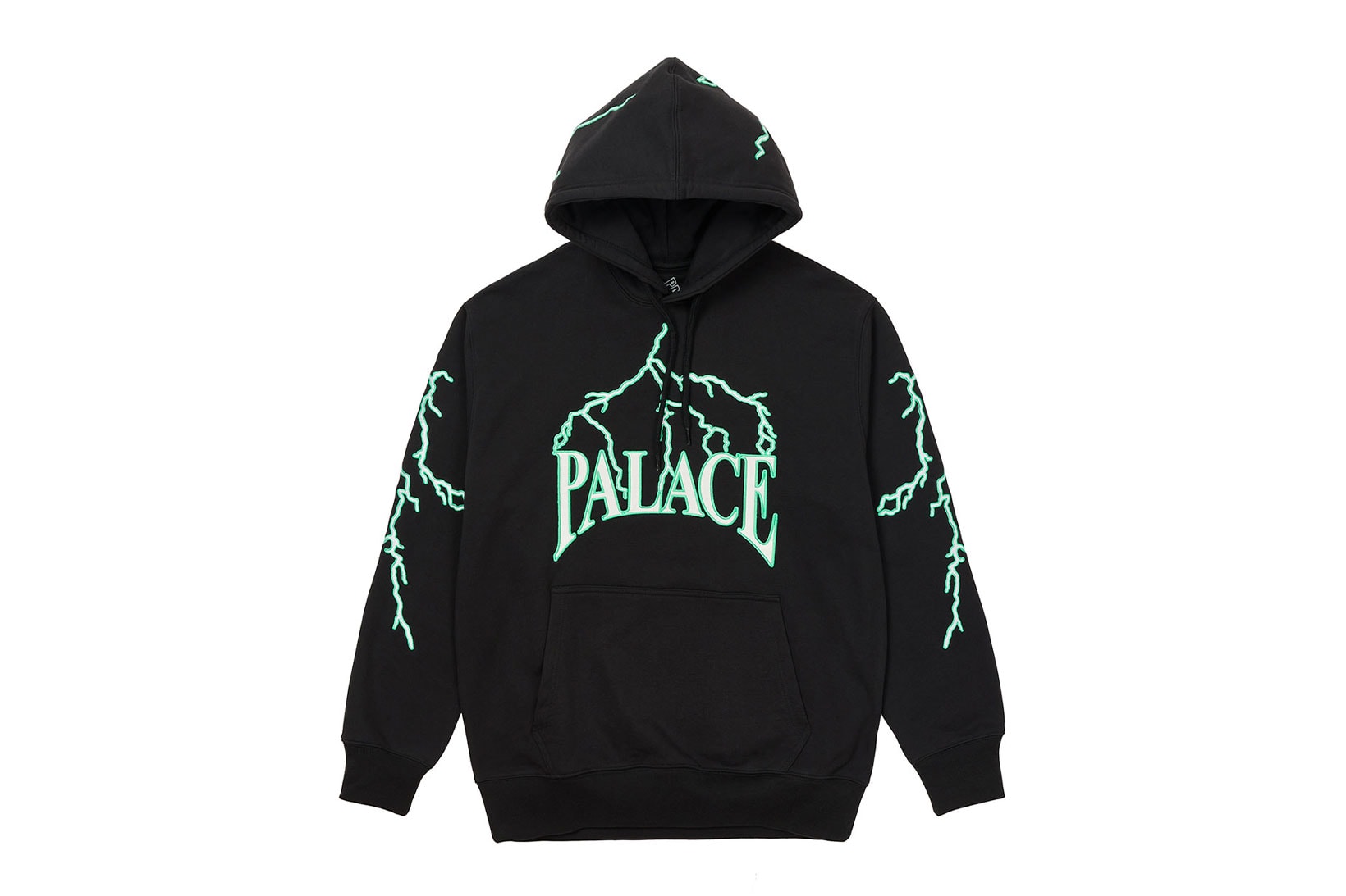 palace spring drop 4 collection hoodie lightning black
