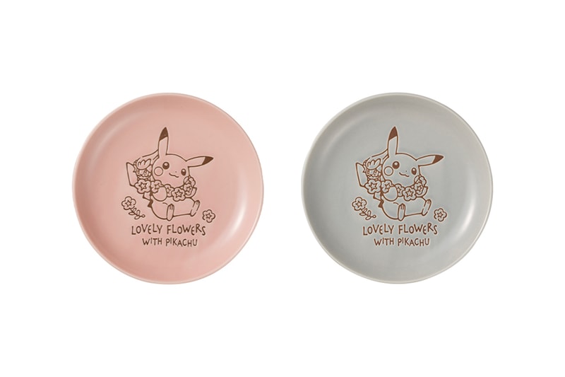 pokemon home tableware kitchen accessories stoneware plates pink gray pikachu