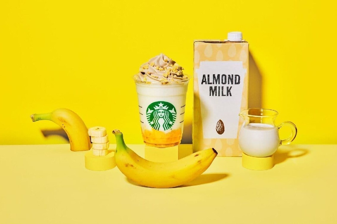 Starbucks Japan Banana Almond Milk Frappuccino
