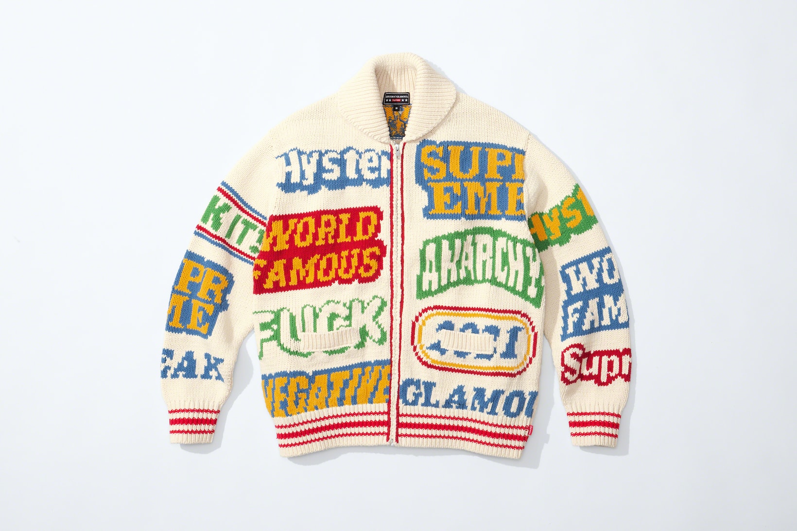 supreme hysteric glamour spring collaboration jacket sweater