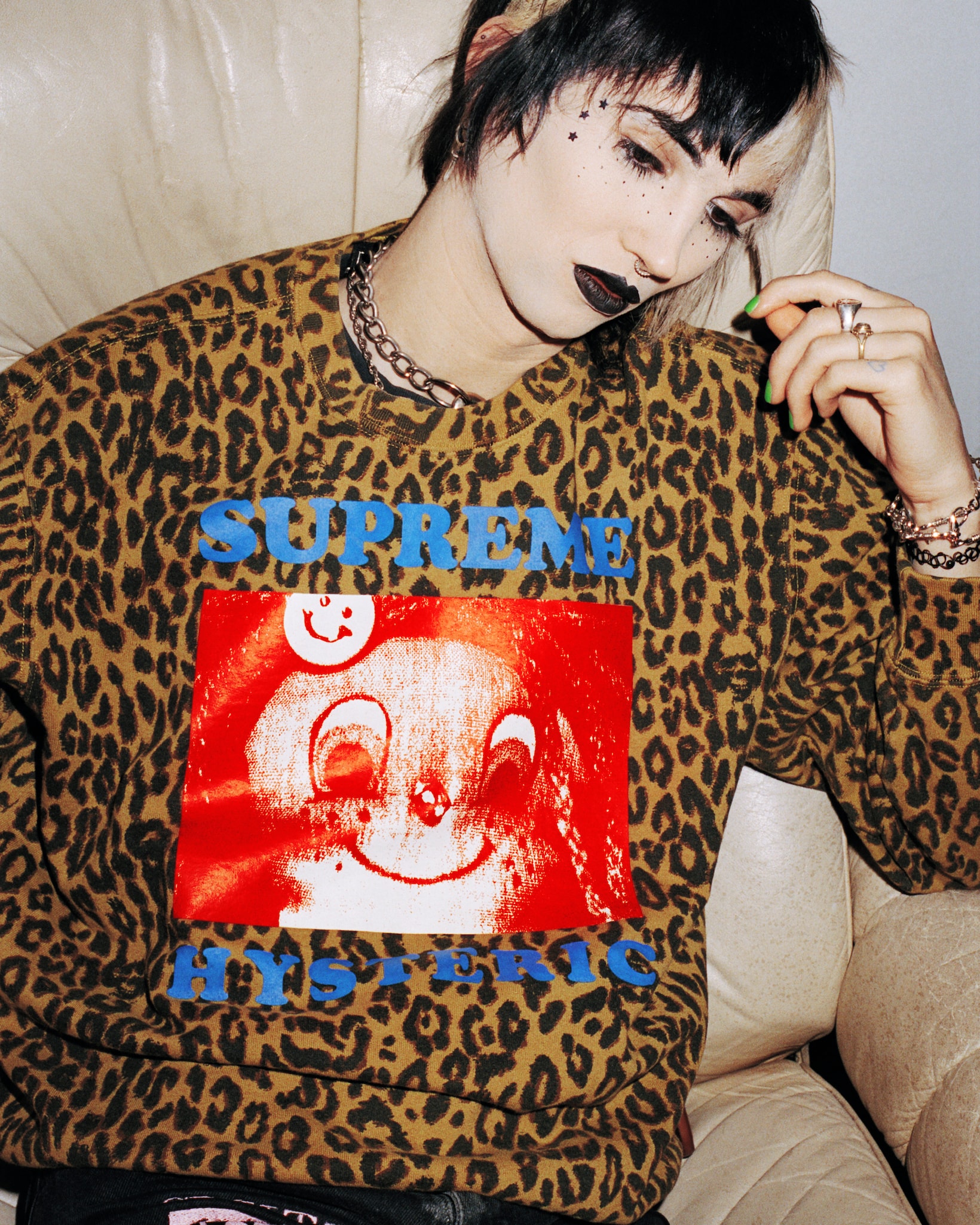 supreme hysteric glamour spring collaboration sweater