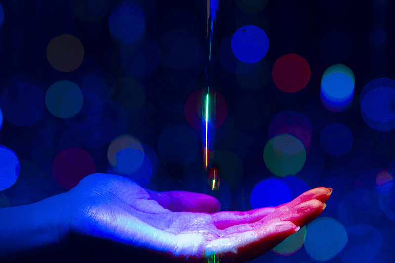 teamlab digital art rinkan sauna tiktok reconnect immersive installation hand water