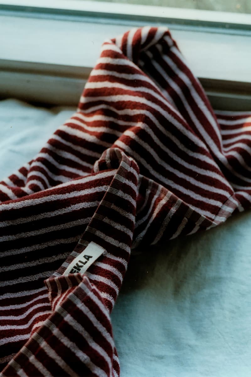 Tekla Striped Organic Cotton Towels Home Decor