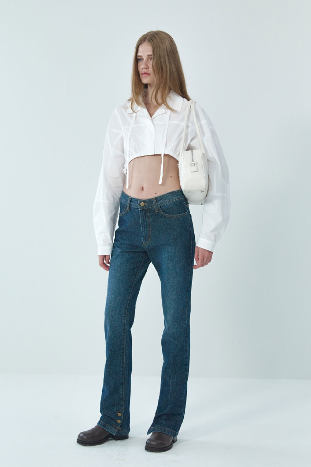 theopen product spring summer 2021 ss21 collection lookbook cropped top jeans pants