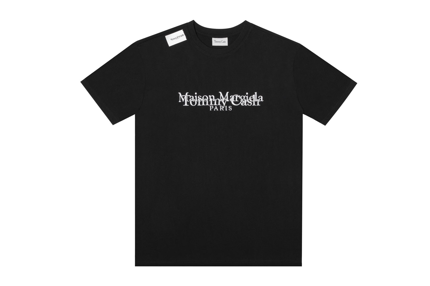 tommy cash maison margiela merch collaboration logo tshirt