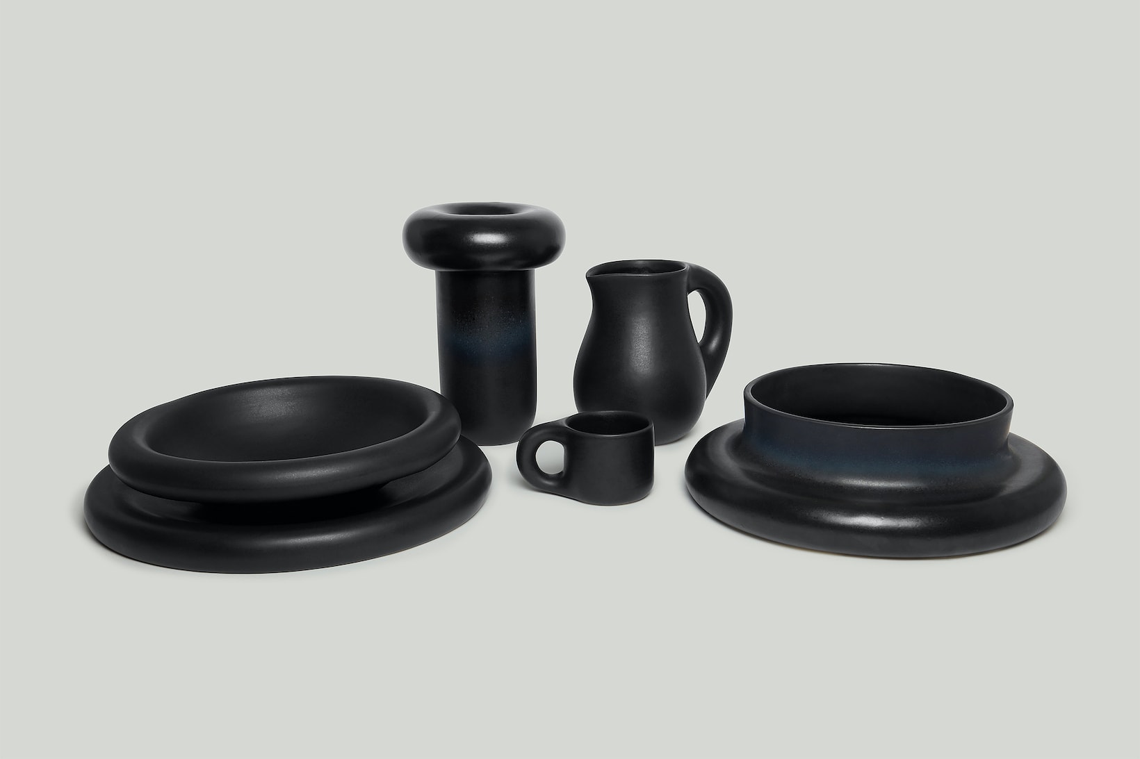 toogood homeware dough plough collection ceramics mugs jugs bowls black