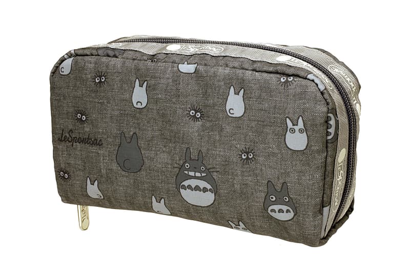 my neighbor totoro studio ghibli lesportsac collaboration rectangular makeup pouch bag