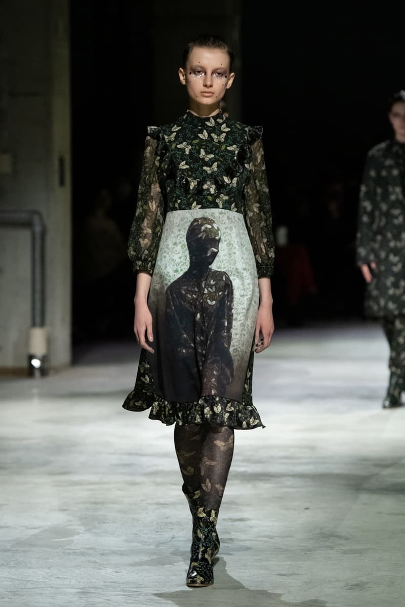 undercover fw21 fall winter 2021 collection runway fashion week jun takahashi floral dress