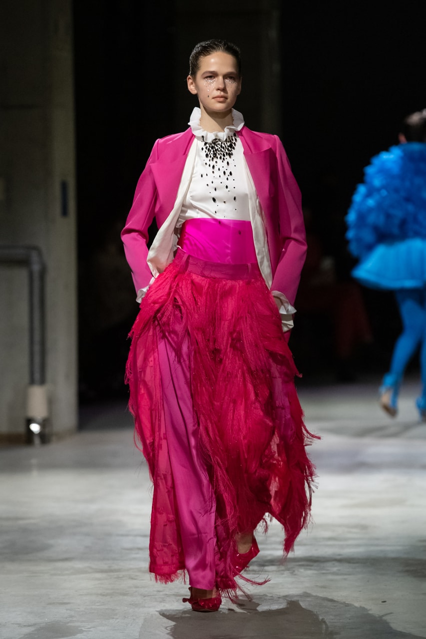 undercover fw21 fall winter 2021 collection runway fashion week jun takahashi pink skirt jacket