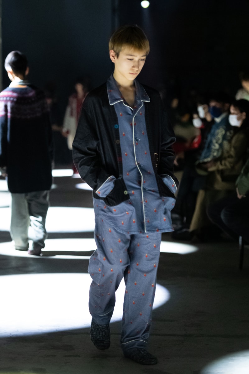 undercover fw21 fall winter 2021 collection runway fashion week jun takahashi pajamas