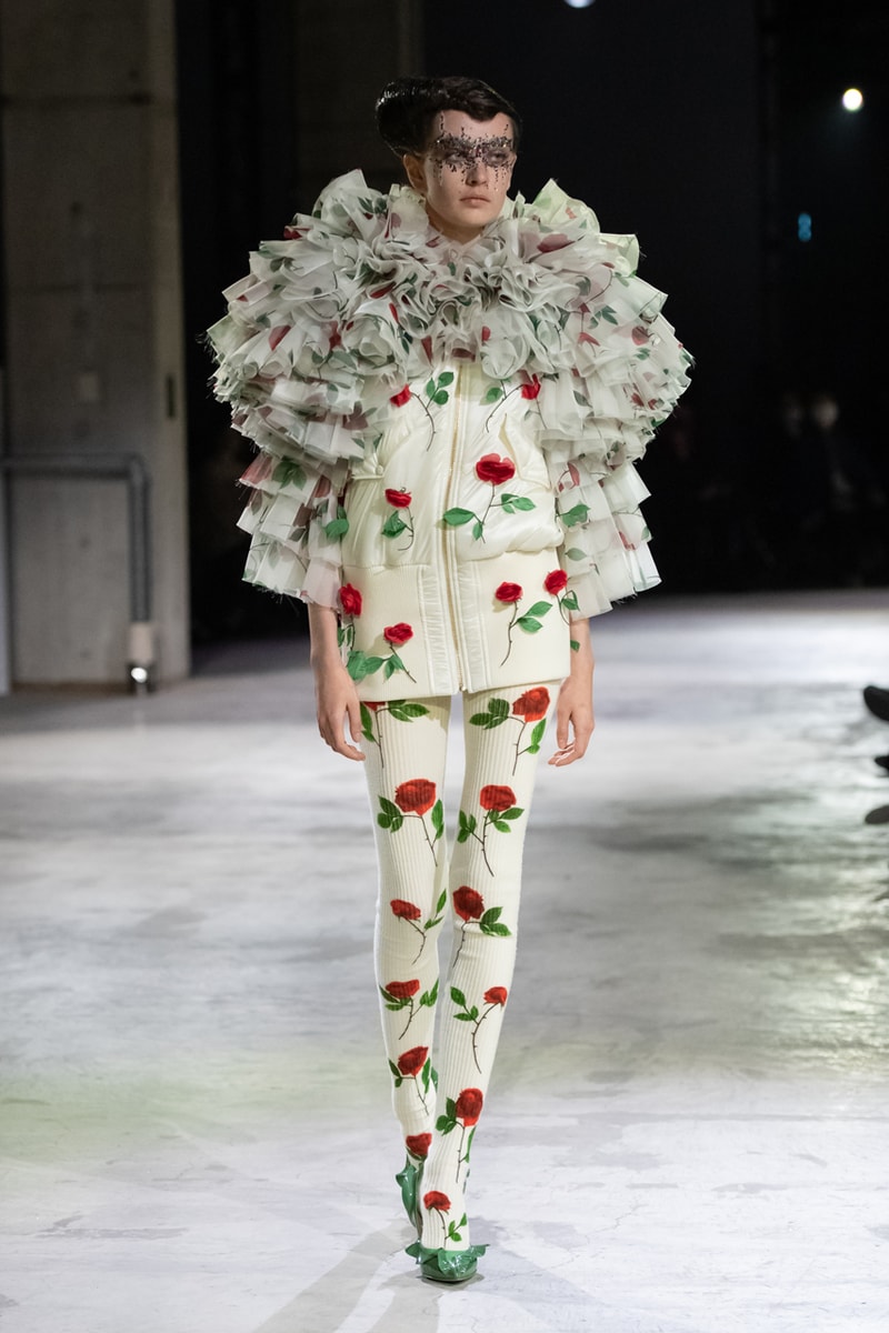 undercover fw21 fall winter 2021 collection runway fashion week jun takahashi rose flowers