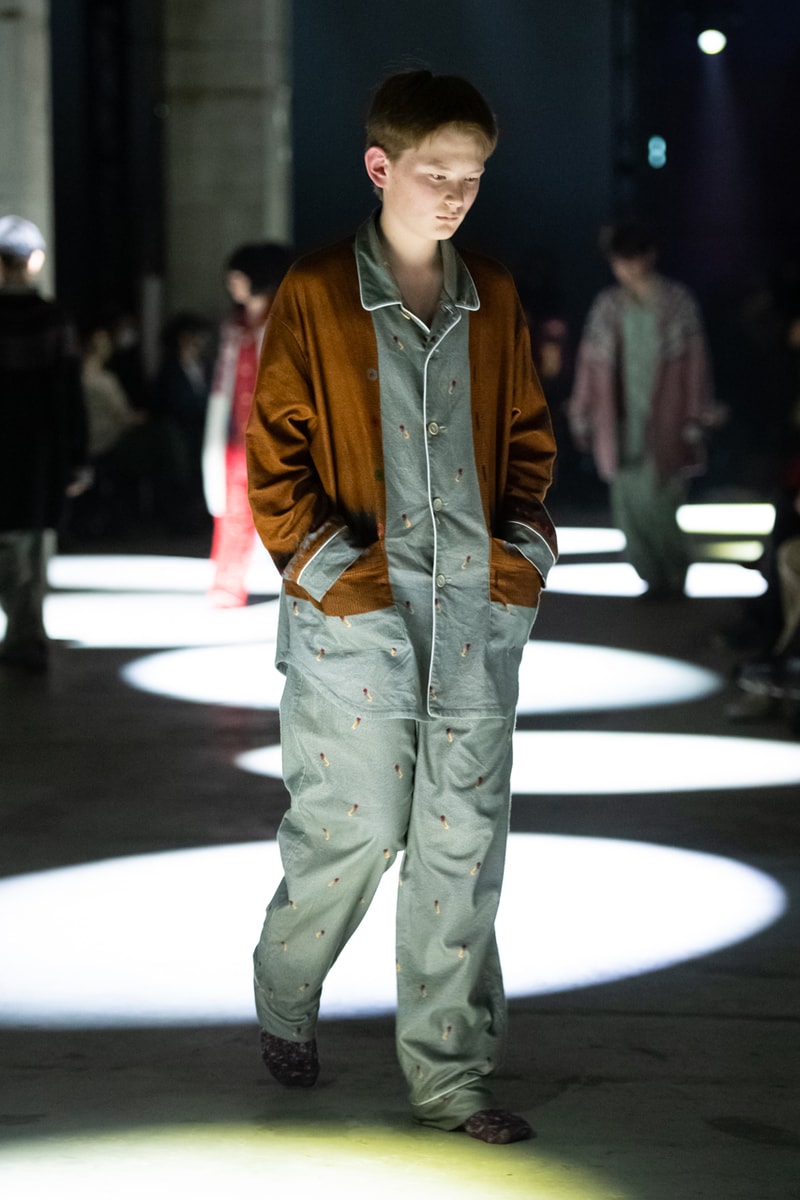 undercover fw21 fall winter 2021 collection runway fashion week jun takahashi pajamas