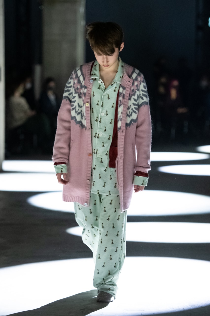 undercover fw21 fall winter 2021 collection runway fashion week jun takahashi pajamas