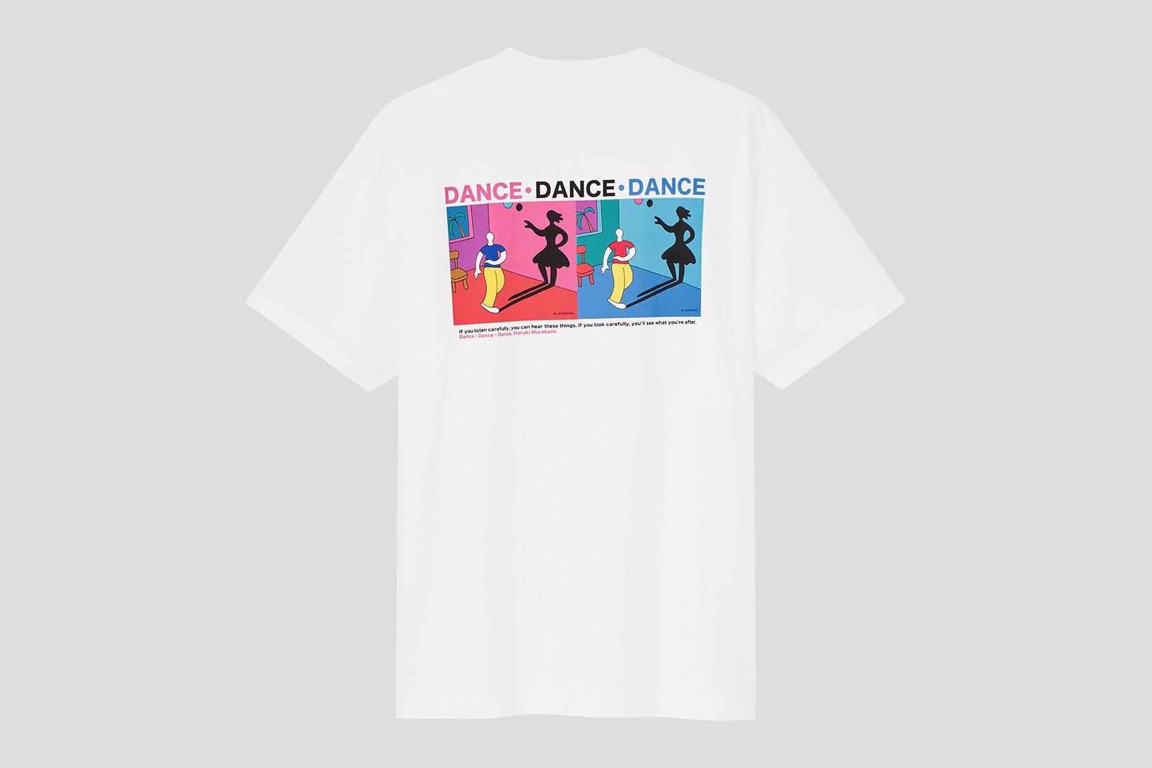 uniqlo ut haruki murakami author books collaboration t-shirt dance dance dance graphics