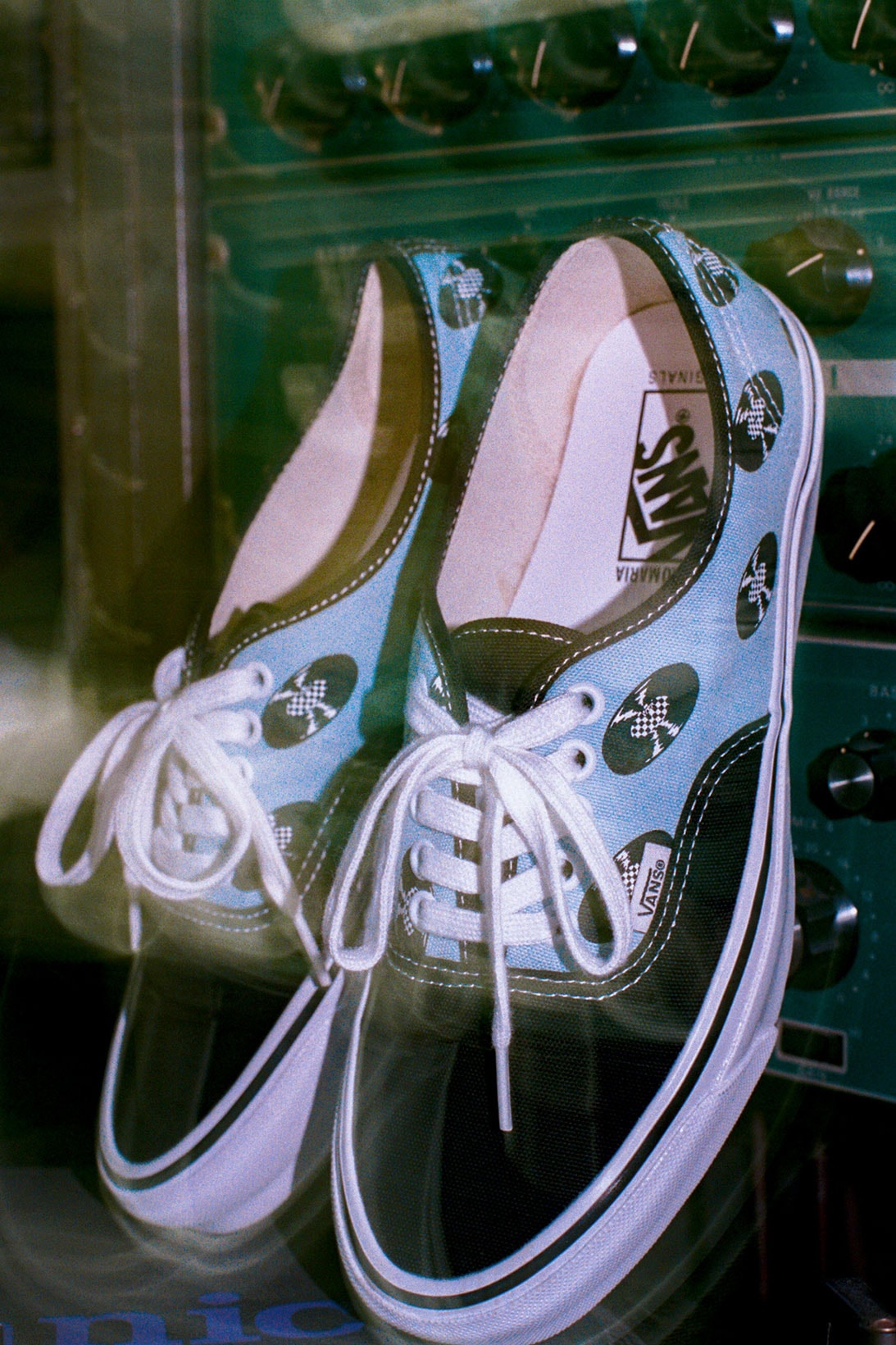 vault by vans wacko maria sneakers collaboration og authentic lx blue laces details