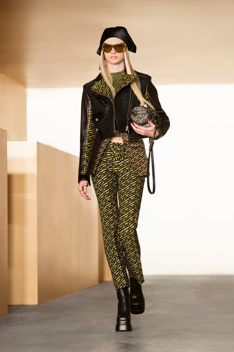 Versace Fall/Winter 2021 Show Collection Gigi Hadid