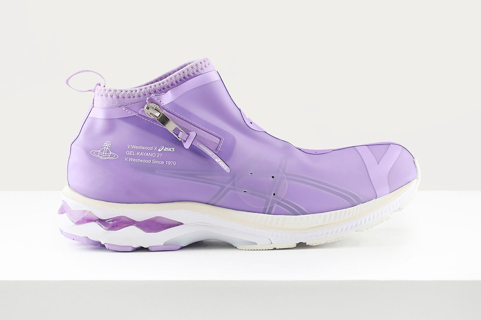 vivienne westwood asics gel kayano 27 ltx sneakers collaboration lilac purple