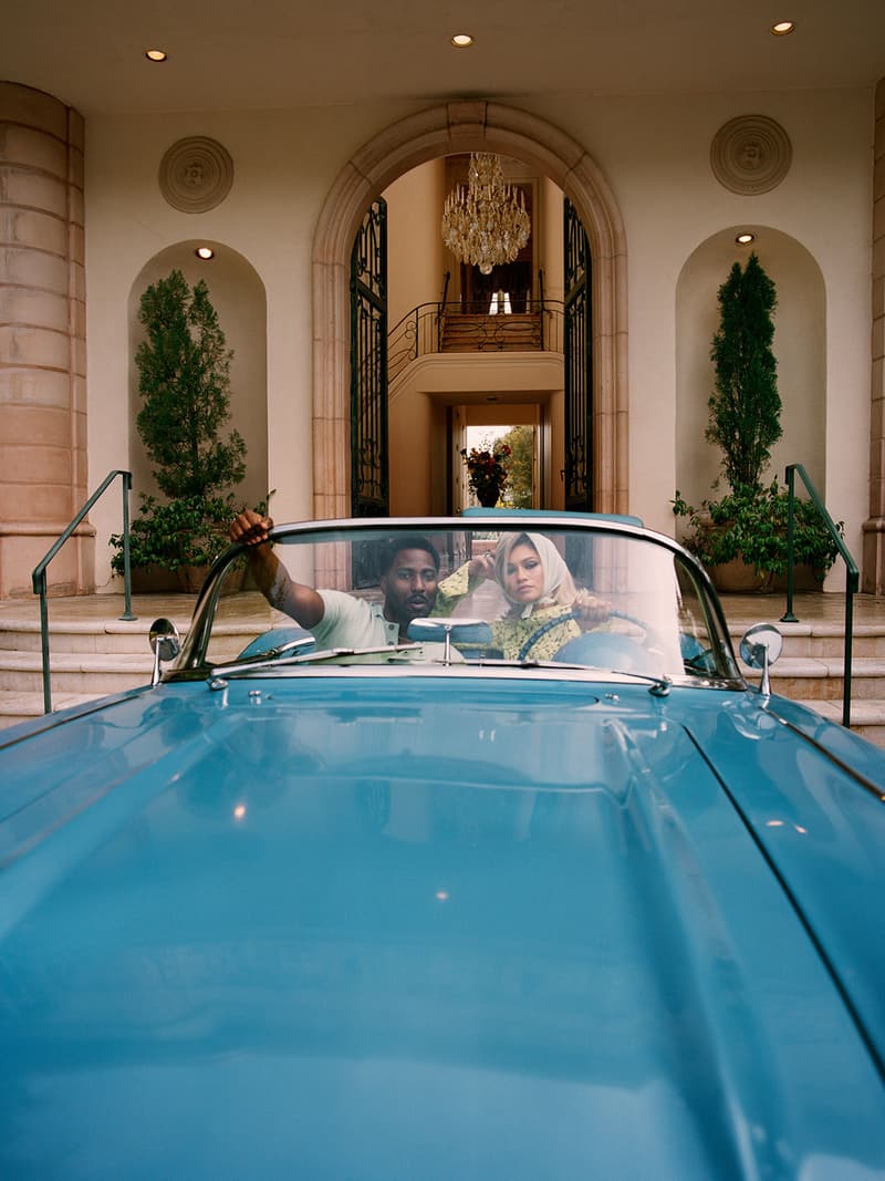 zendaya john david washington w magazine cover malcolm and marie interview blue car