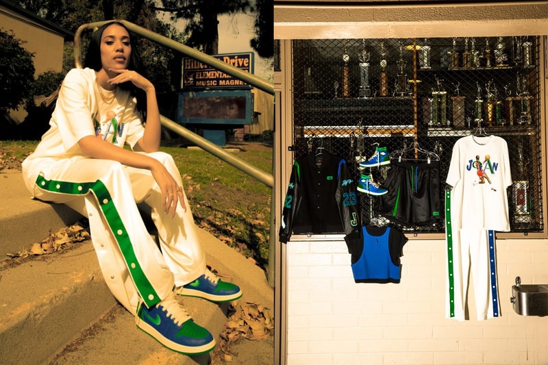 Aleali May x Jordan Brand "Califa" Collection Collaboration T-Shirt Sweatpants