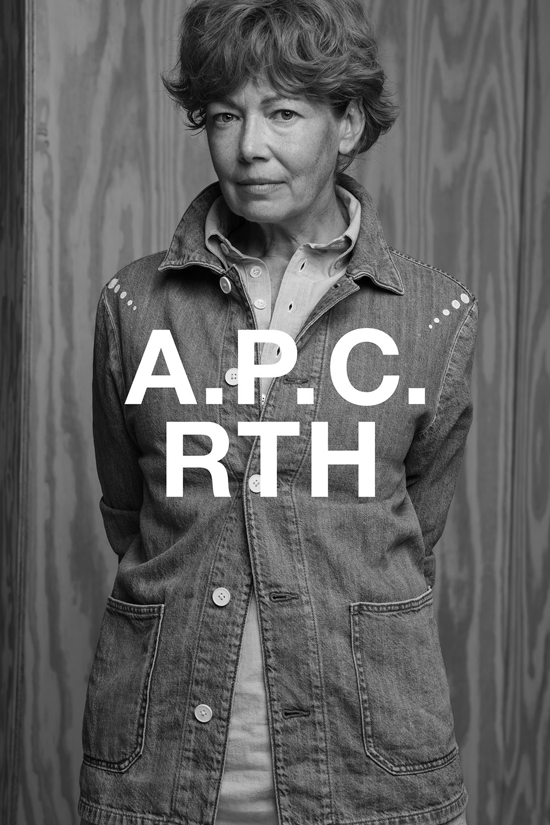 apc rth collaboration campaign denim shirt