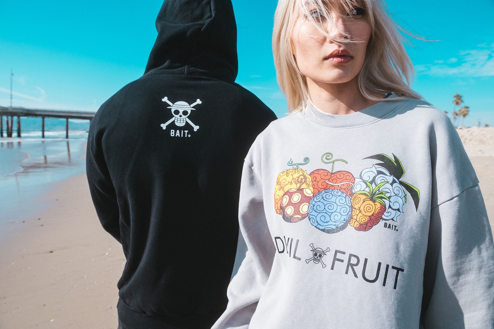 bait one piece apparel capsule collaboration sustainable sweater hoodie