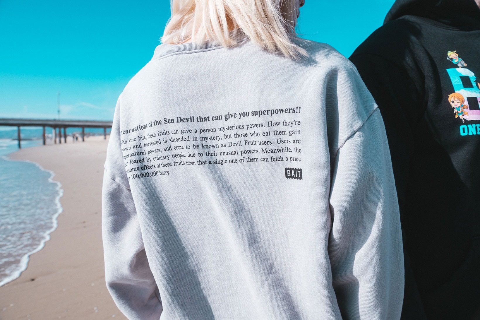 bait one piece apparel capsule collaboration sustainable sweater
