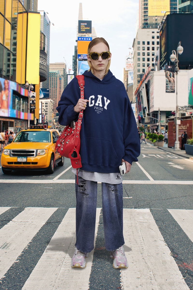 balenciaga pre-fall 2021 collection demna gvasalia new york nyc gay pride hoodie