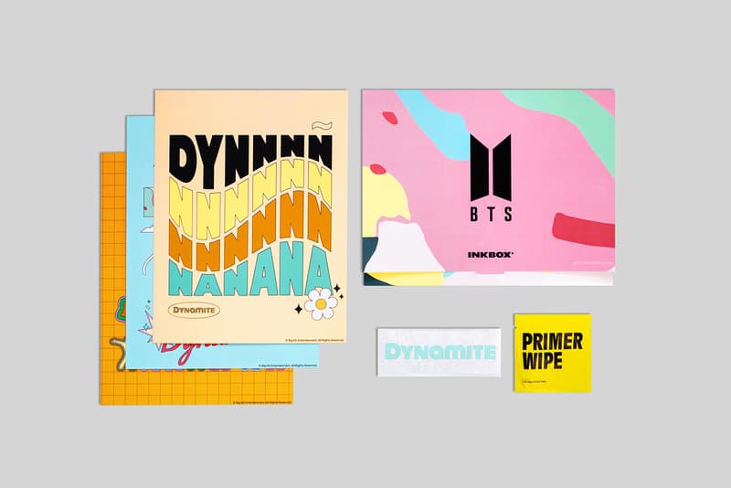 BTS x Inkbox Temporary Tattoo Collection Dynamite Design