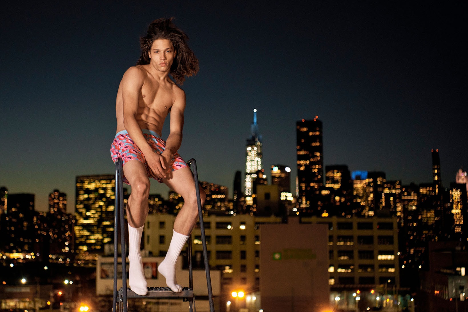 calvin klein ck underwear ss21 collection campaign mens new york city skyline