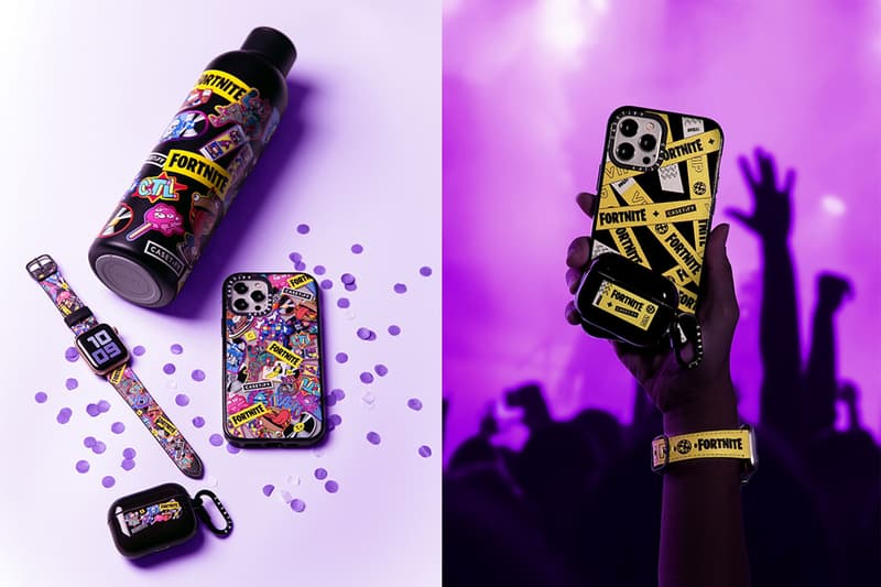 casetify fortnite epic games collaboration water bottle apple watch iphone cases