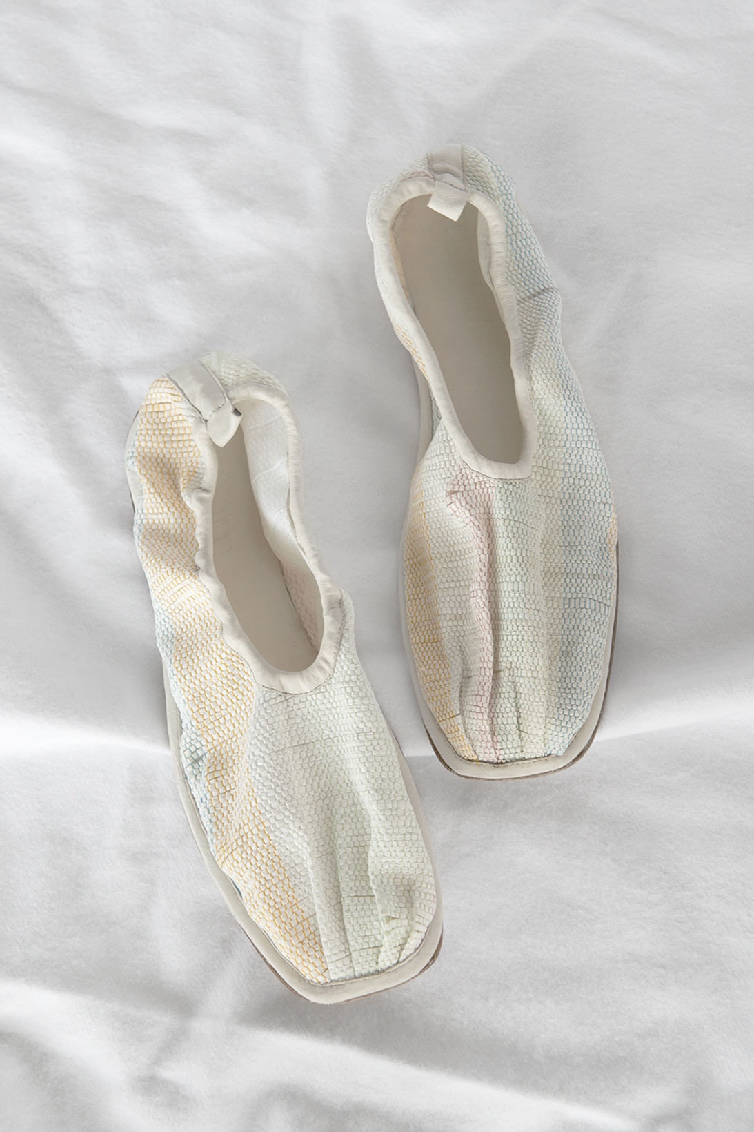 cecilie bahnsen hereu hyacinth flats shoes collaboration sustainable footwear off white