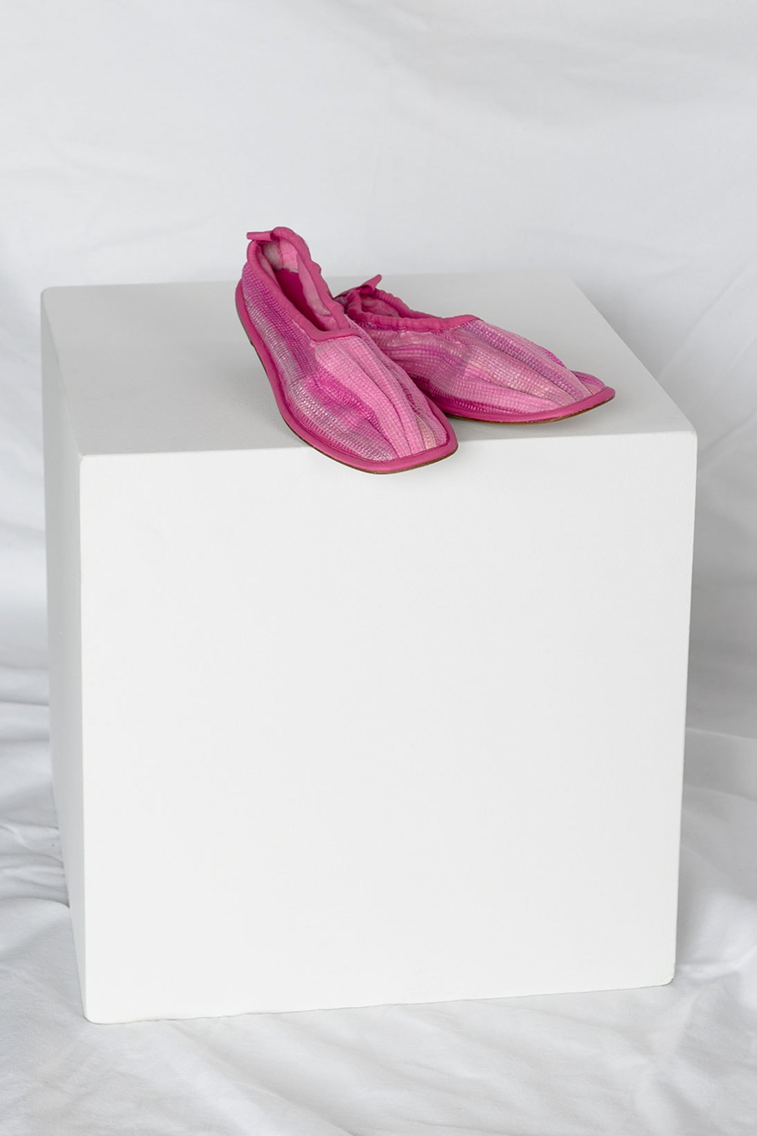 cecilie bahnsen hereu hyacinth flats shoes collaboration sustainable footwear pink