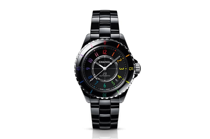 chanel watches and wonders 2021 j12 electro black rainbow index