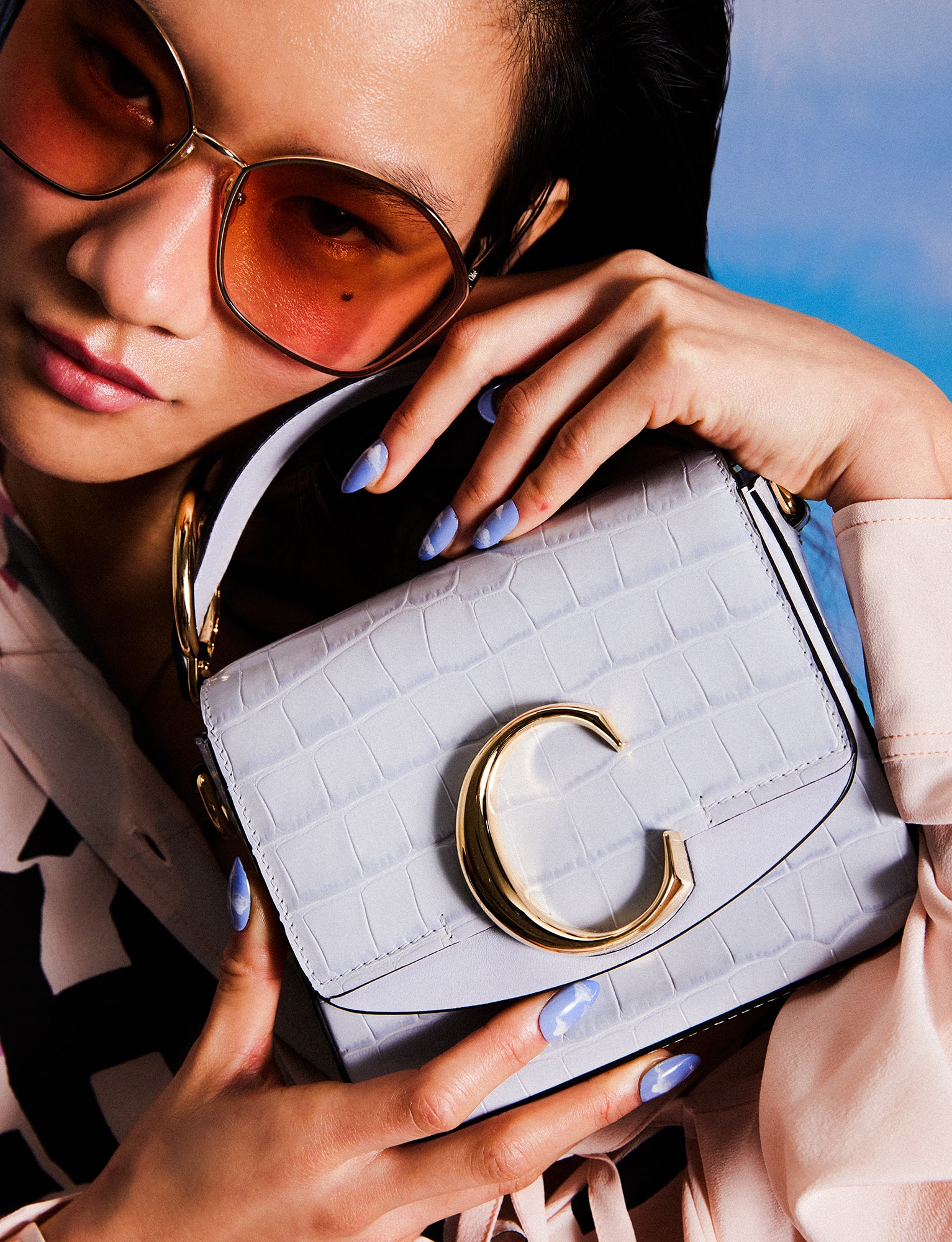 Chloé Spring/Summer 2021 Collection at HBX Apparel Accessories Bags Hats Sunglasses Editorial Shoot 