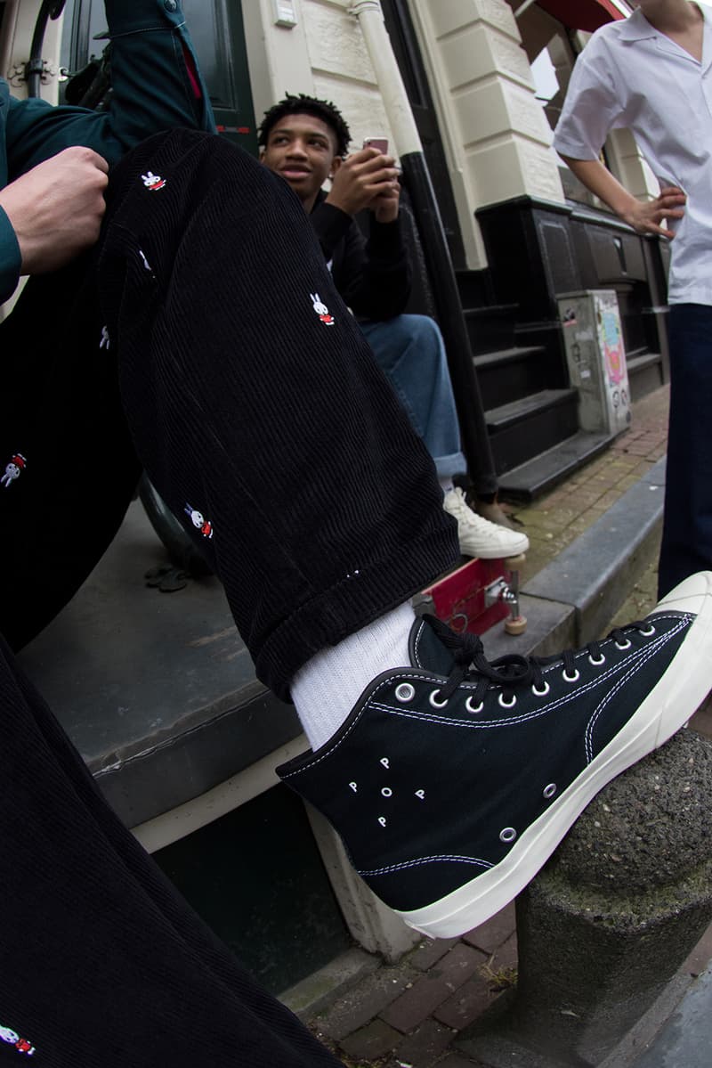 converse miffy jack purcell pro hi pop trading company sneakers collaboration footwear kicks shoes sneakerhead black