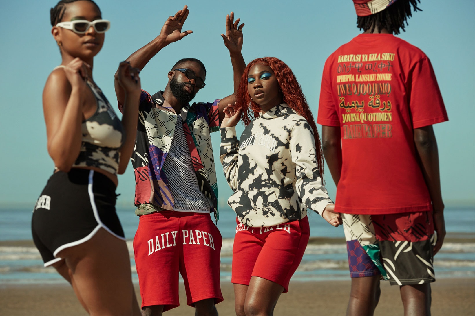 daily paper spring summer 2021 ss21 resort collection campaign logo shorts beach t-shirt hoodie