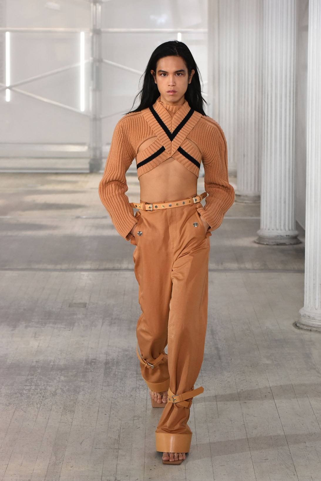 dion lee fall winter 2021 fw21 collection runway knitwear sweater pants