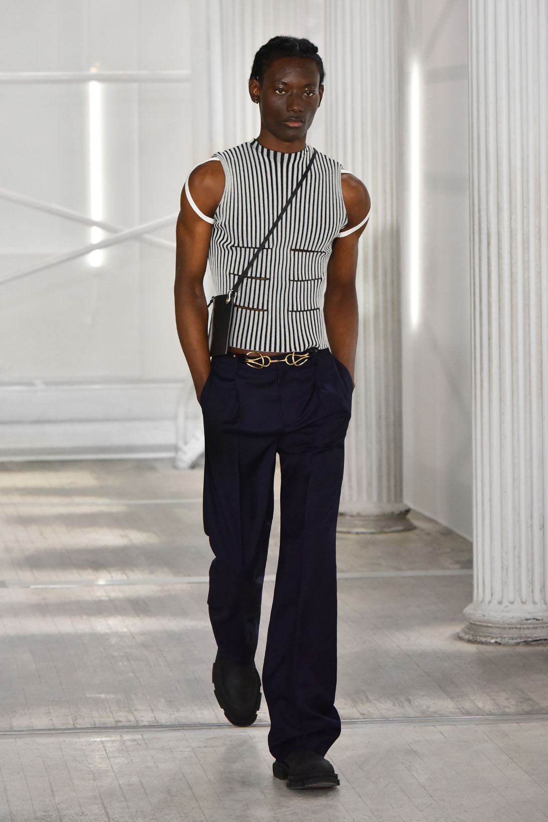 dion lee fall winter 2021 fw21 collection runway tank top pants