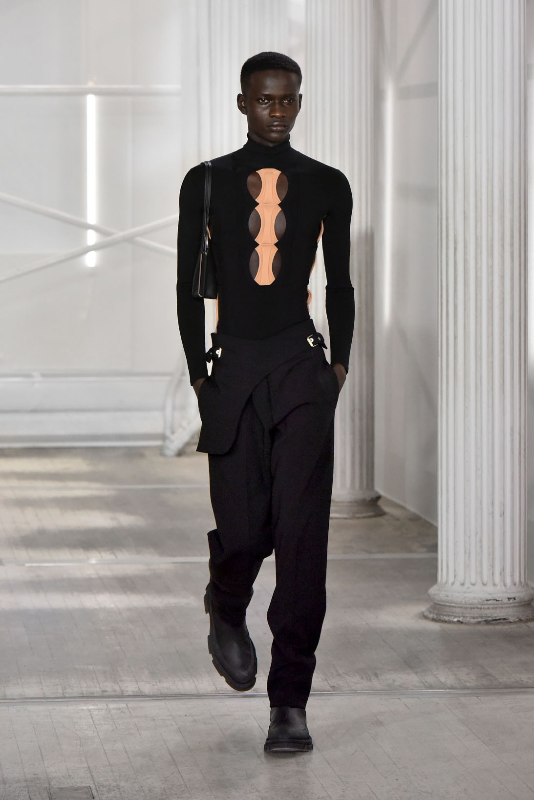 dion lee fall winter 2021 fw21 collection runway knit sweater pants