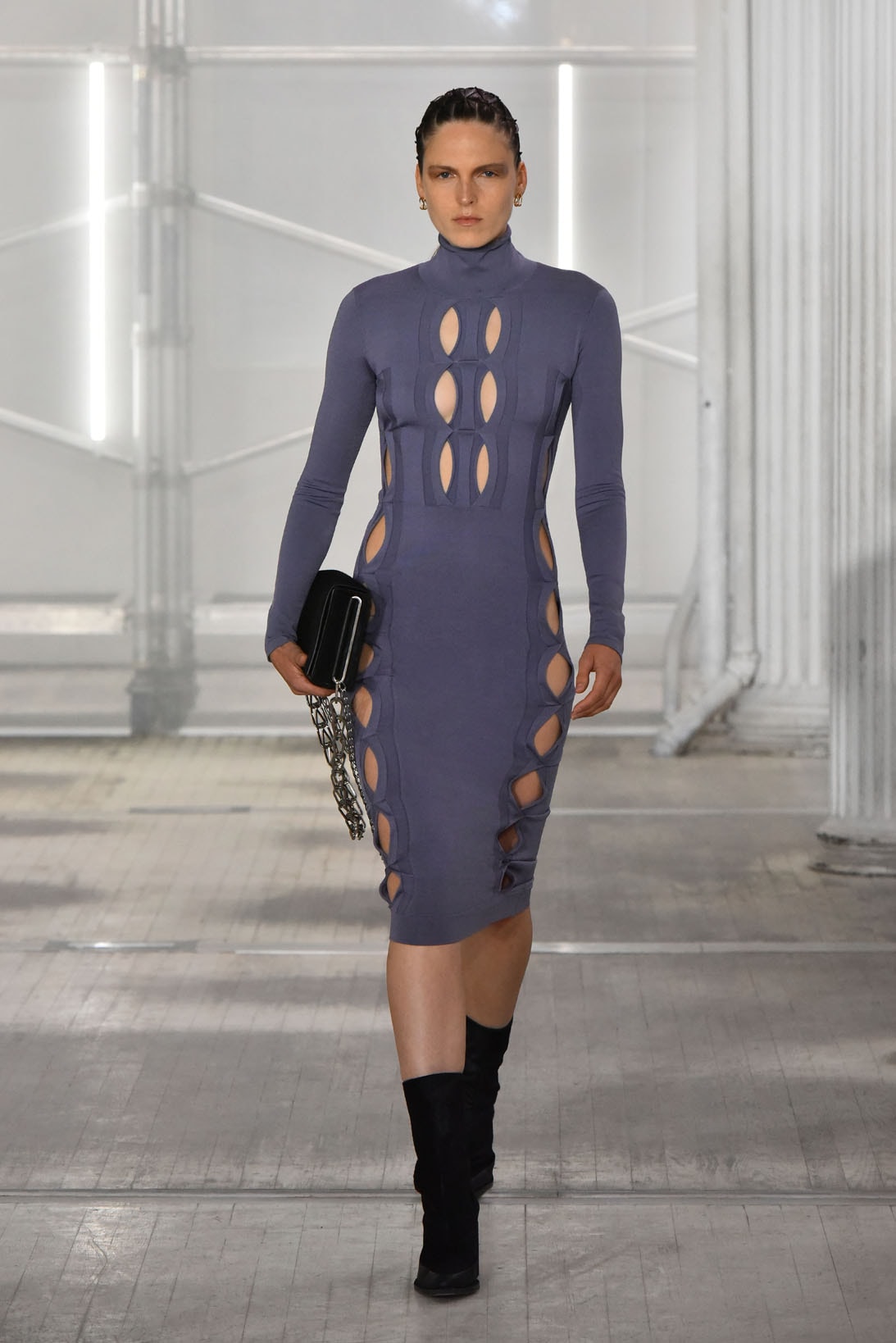 dion lee fall winter 2021 fw21 collection runway dress cut out