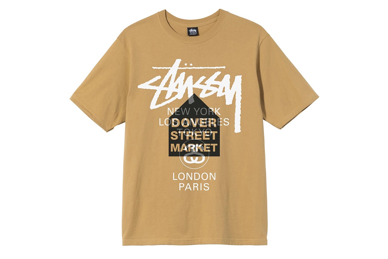 dover street market dsm stussy world tour graphic t-shirt tees