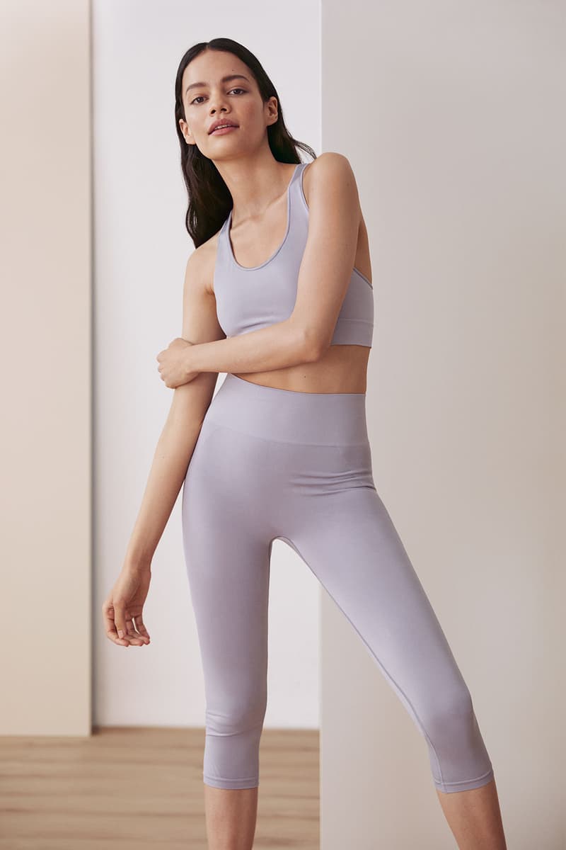 filippa k spring summer 2021 ss21 collection lookbook soft sport loungewear lilac purple sports bra leggings