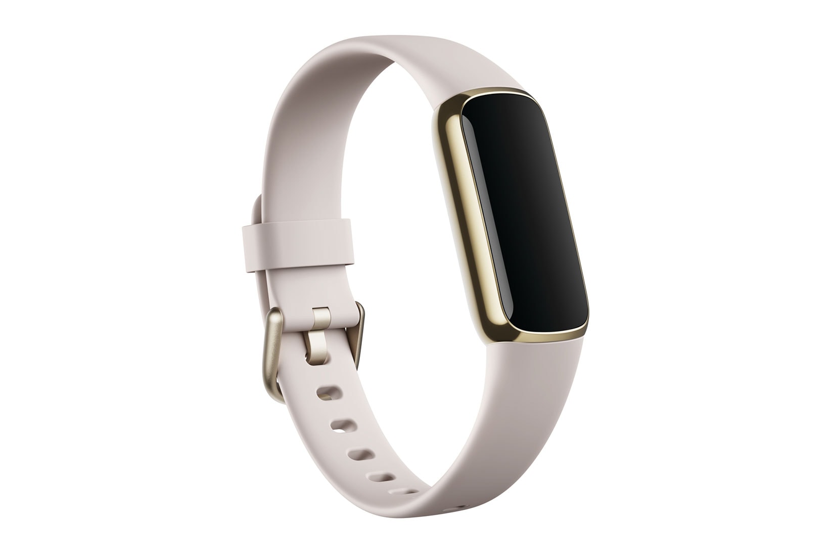fitbit luxe wellness fitness tracker white band tech accessory